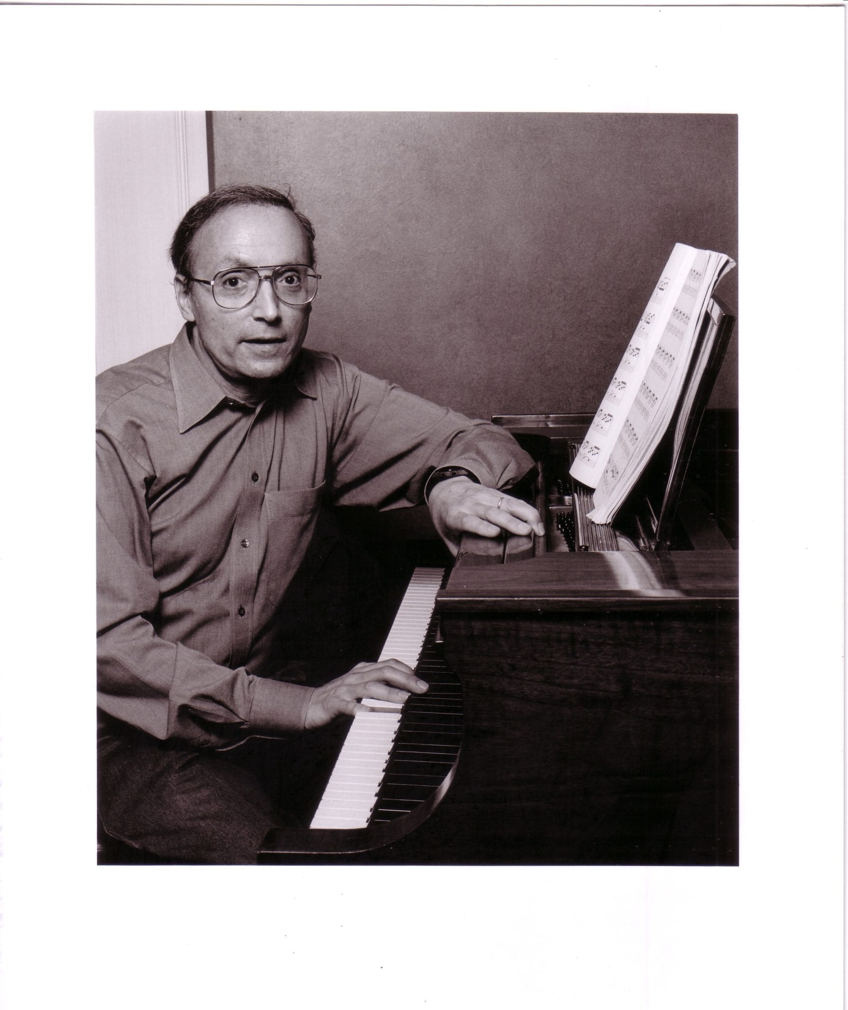 Erich at piano Erich Segal